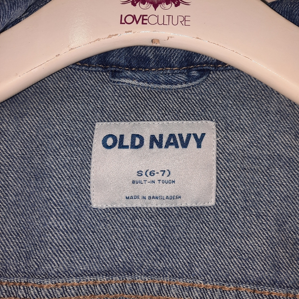 Kids Denim Jacket with Sunbonnet Sue - Picture 5 of 5